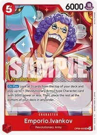 Emporio.Ivankov - Wings of the Captain Pre-Release Cards - One Piece Card Game card