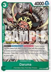Daruma - Wings of the Captain Pre-Release Cards - One Piece Card Game card