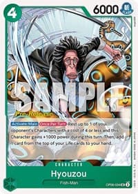 Hyouzou - Wings of the Captain Pre-Release Cards - One Piece Card Game card