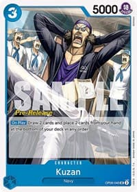 Kuzan - Wings of the Captain Pre-Release Cards - One Piece Card Game card