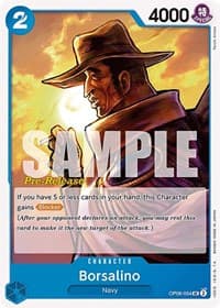 Borsalino - Wings of the Captain Pre-Release Cards - One Piece Card Game card