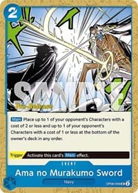 Ama no Murakumo Sword - Wings of the Captain Pre-Release Cards - One Piece Card Game card