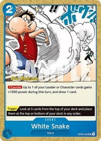 White Snake - Wings of the Captain Pre-Release Cards - One Piece Card Game card