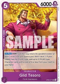 Gild Tesoro - Wings of the Captain Pre-Release Cards - One Piece Card Game card