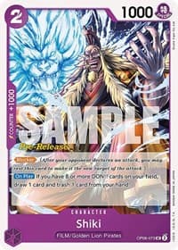 Shiki - Wings of the Captain Pre-Release Cards - One Piece Card Game card