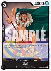 Sai - Wings of the Captain Pre-Release Cards - One Piece Card Game card