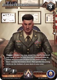 Colonel Edwards - Year of the Dragon - Alpha Clash card
