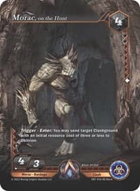 Morac, on the Hunt - Year of the Dragon - Alpha Clash card