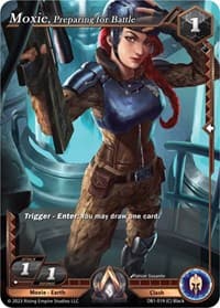 Moxie, Preparing for Battle - Year of the Dragon - Alpha Clash card