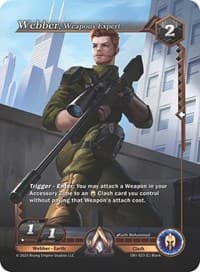 Webber, Weapons Expert - Year of the Dragon - Alpha Clash card