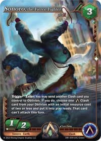 Sonoro, the Fierce Fighter - Year of the Dragon - Alpha Clash card