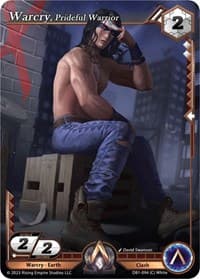 Warcry, Prideful Warrior - Year of the Dragon - Alpha Clash card