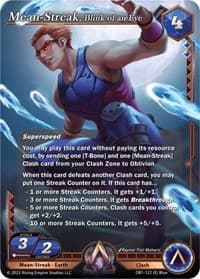 Mean-Streak, Blink of an Eye - Year of the Dragon - Alpha Clash card