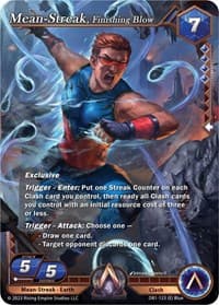 Mean-Streak, Finishing Blow - Year of the Dragon - Alpha Clash card