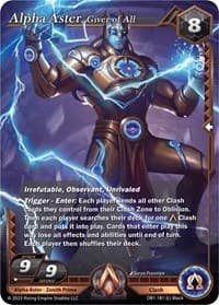 Alpha Aster, Giver of All - Year of the Dragon - Alpha Clash card