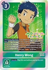 Henry Wong - Starter Deck 17: Double Typhoon Advanced Deck Set Pre-Release Cards - Digimon Card Game card