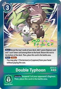 Double Typhoon - Starter Deck 17: Double Typhoon Advanced Deck Set Pre-Release Cards - Digimon Card Game card