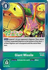 Giant Missile - Starter Deck 17: Double Typhoon Advanced Deck Set Pre-Release Cards - Digimon Card Game card