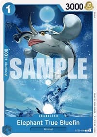 Elephant True Bluefin - ST-12: Starter Deck 12 Zoro and Sanji - One Piece Card Game card