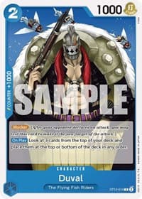 Duval - ST-12: Starter Deck 12 Zoro and Sanji - One Piece Card Game card