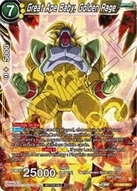 Great Ape Baby, Golden Rage (Zenkai Series Tournament Pack Vol.7) - Tournament Promotion Cards - Dragon Ball Super: Masters card