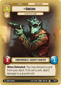 Greedo - Slow on the Draw - Spark of Rebellion: Weekly Play Promos - Star Wars: Unlimited card