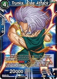 Trunks, Free Attack (Zenkai Series Tournament Pack Vol.7) - Tournament Promotion Cards - Dragon Ball Super: Masters card