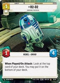 R2-D2 - Ignoring Protocol (Hyperspace) - Spark of Rebellion: Weekly Play Promos - Star Wars: Unlimited card