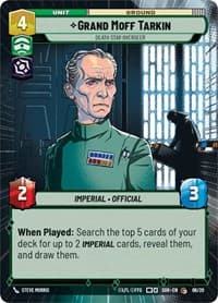 Grand Moff Tarkin - Death Star Overseer (Hyperspace) - Spark of Rebellion: Weekly Play Promos - Star Wars: Unlimited card