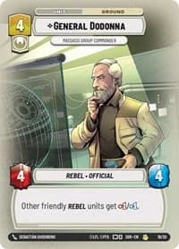 General Dodonna - Massassi Group Commander - Spark of Rebellion: Weekly Play Promos - Star Wars: Unlimited card