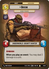Bossk - Deadly Stalker - Spark of Rebellion: Weekly Play Promos - Star Wars: Unlimited card