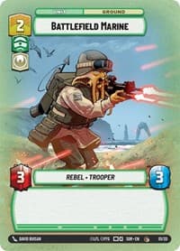 Battlefield Marine - Spark of Rebellion: Weekly Play Promos - Star Wars: Unlimited card