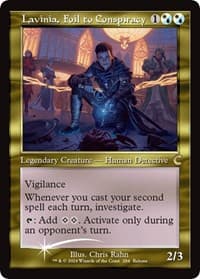 Lavinia, Foil to Conspiracy (Retro Frame) - Ravnica: Clue Edition - Magic: The Gathering card