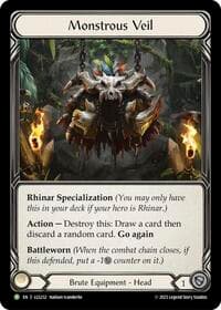 Monstrous Veil - LGS232 - Flesh and Blood: Promo Cards - Flesh and Blood TCG card