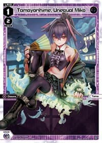 Tamayorihime, Unequal Miko - Dissonance Diva - WIXOSS card