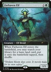 Farhaven Elf (Extended Art) - Secret Lair Drop Series - Magic: The Gathering card