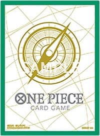 One Piece Card Game Official Sleeves: Assortment 5 - Standard Green (70-Pack) - Bandai Card Sleeves - Card Sleeves card