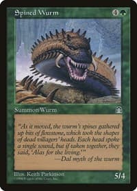 Spined Wurm - Stronghold - Magic: The Gathering card