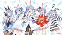 Usada Pekora 4th Anniversary Celebration Rubber Mat - Hololive Production Official Playmats - Playmats card