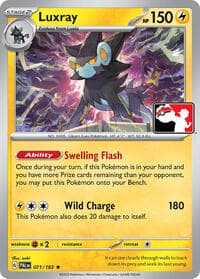 Luxray - Prize Pack Series Cards - Pokemon card