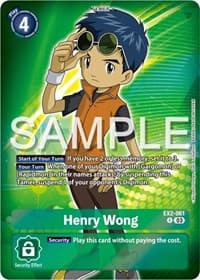 Henry Wong (Reprint) - Starter Deck 17: Double Typhoon Advanced Deck Set - Digimon Card Game card