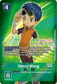Henry Wong (Reprint) - Starter Deck 17: Double Typhoon Advanced Deck Set Pre-Release Cards - Digimon Card Game card