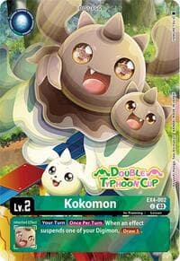 Kokomon (Bonus Pack) - Starter Deck 17: Double Typhoon Advanced Deck Set Pre-Release Cards - Digimon Card Game card