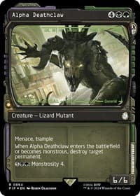 Alpha Deathclaw (Showcase) (Surge Foil) - Universes Beyond: Fallout - Magic: The Gathering card