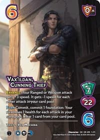 Vax'ildan, Cunning Thief - Challenger Series: Vox Machina and Mighty Nein - UniVersus card
