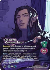 Vax'ildan, Cunning Thief (Alternate Art) - Challenger Series: Vox Machina and Mighty Nein - UniVersus card