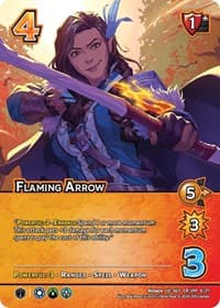 Flaming Arrow (Alternate Art) - Challenger Series: Vox Machina and Mighty Nein - UniVersus card