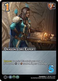 Dragon Lore Expert - Challenger Series: Vox Machina and Mighty Nein - UniVersus card