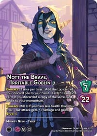 Nott the Brave, Irritable Goblin (Alternate Art) - Challenger Series: Vox Machina and Mighty Nein - UniVersus card