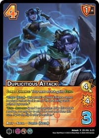 Duplicitious Attack - Challenger Series: Vox Machina and Mighty Nein - UniVersus card